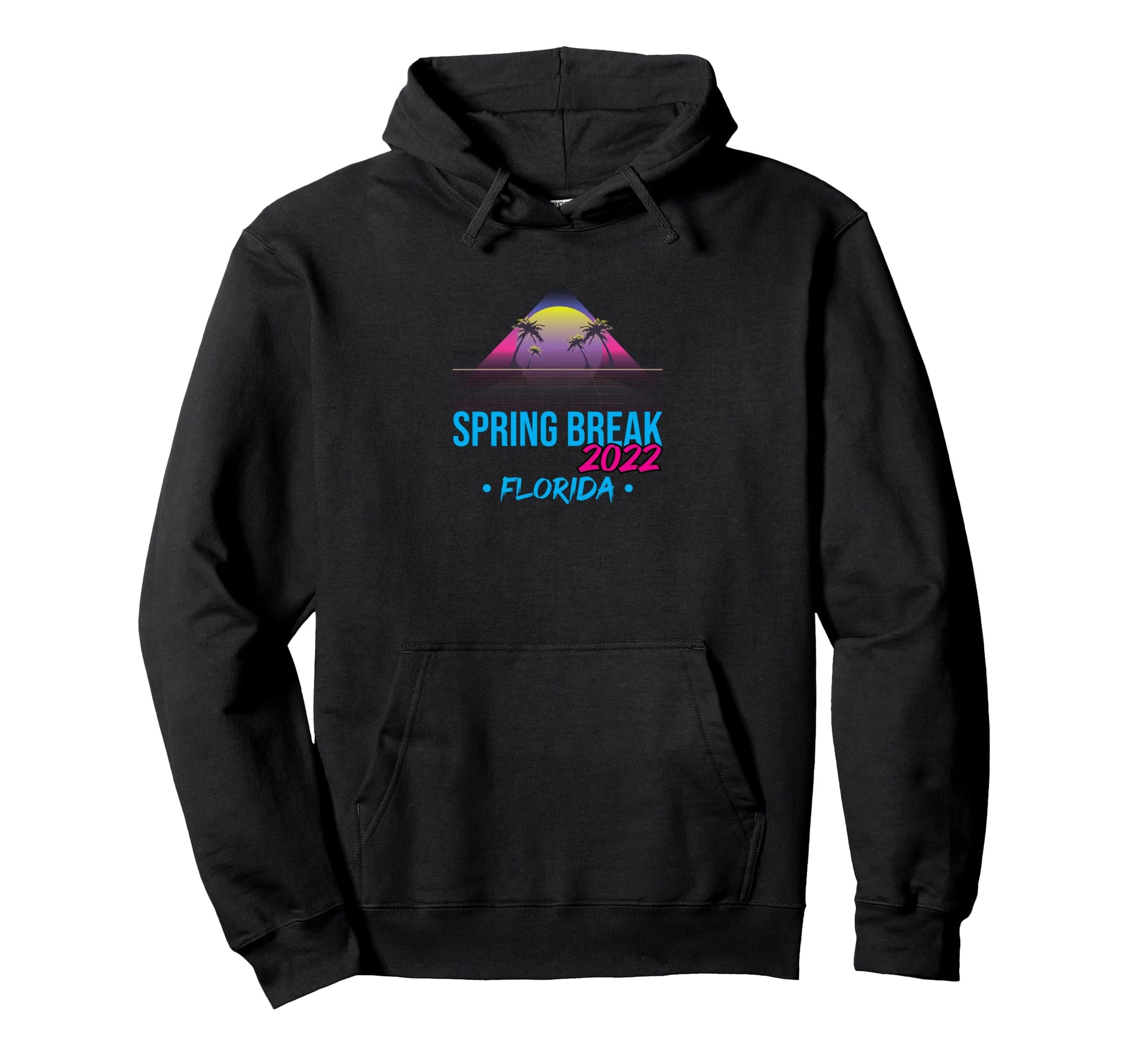 Spring Break Florida 2022 Summer Hoodie - Fun Novelty Design Men Women - T-Shirt, Sweatshirt, Hoodie
