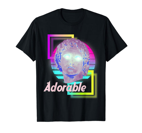 Adorable Aesthetic Vaporwave Anime T-Shirt - Custom Art Print Unisex - T-Shirt, Sweatshirt, Hoodie