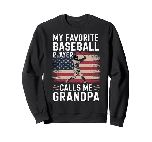 Grandpas Favorite Baseball Player Sweatshirt - Trendy Graphic for Adults - T-Shirt, Sweatshirt, Hoodie