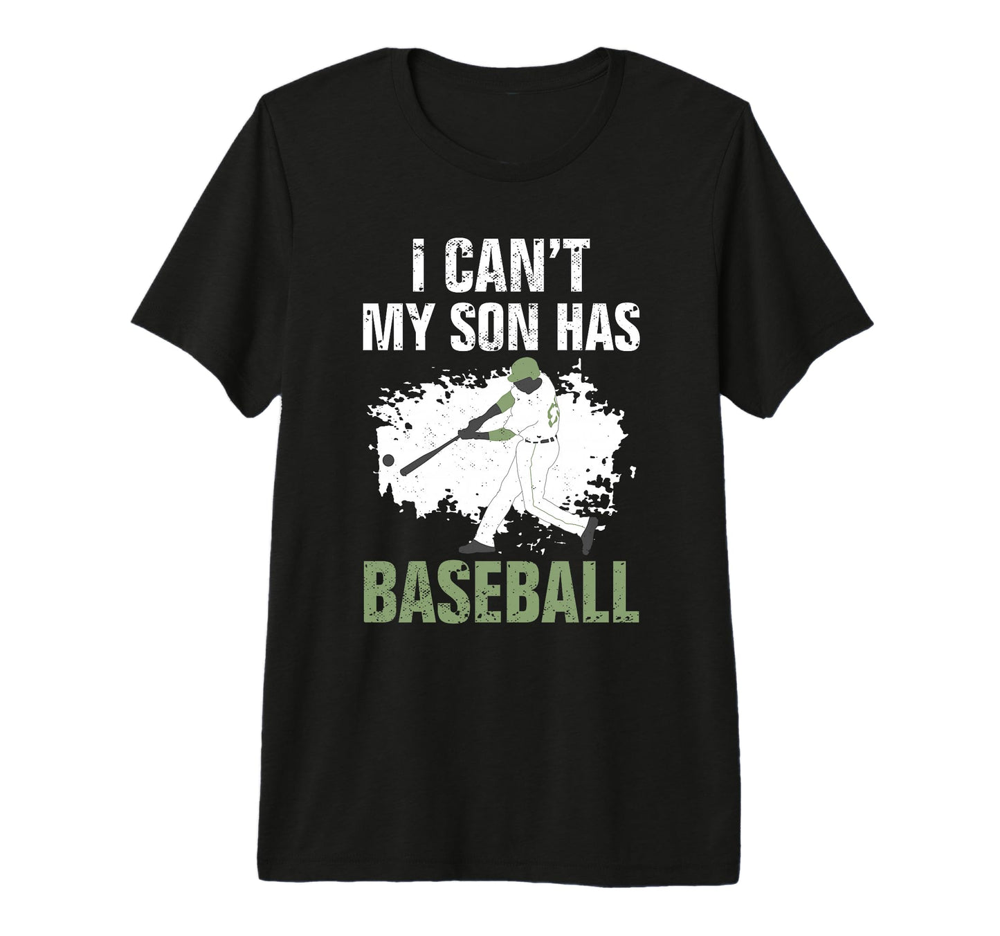 Fathers Day Baseball Dad Parent Tri T-Shirt - Custom Art Print for Adults - T-Shirt, Sweatshirt, Hoodie