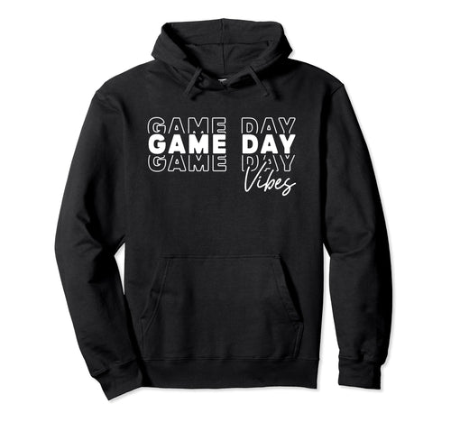 Game Day Vibes Game Day Football Mom Hoodie - Aesthetic Graphic Unisex - T-Shirt, Sweatshirt, Hoodie