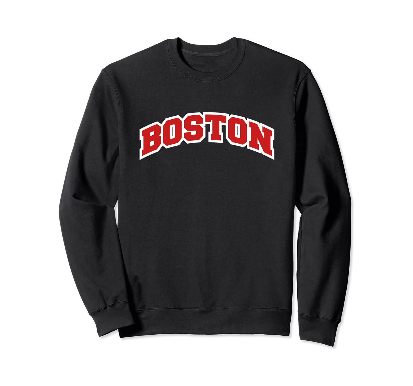 Boston Varsity Sweatshirt - Minimalist Print Men Women - T-Shirt, Sweatshirt, Hoodie