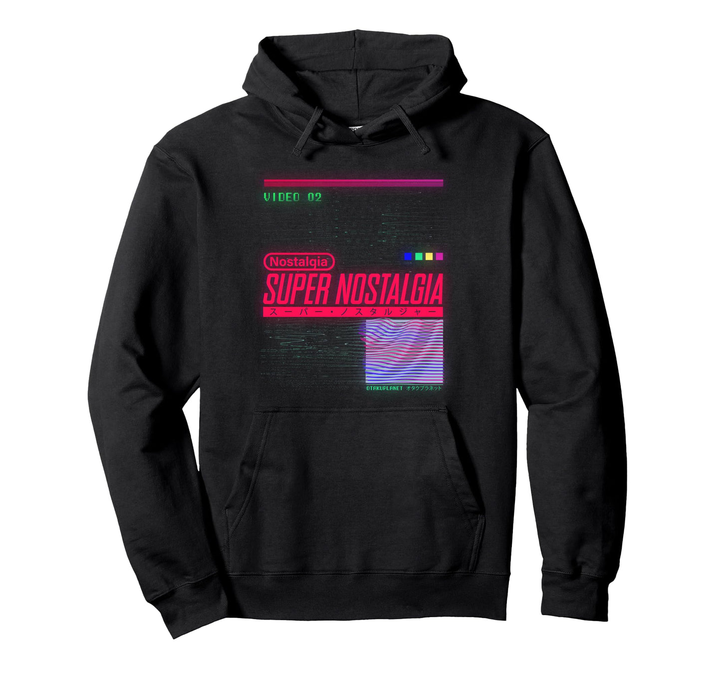 Super Nostalgia Japanese Vibes Hoodie - Unique Graphic for Adults - T-Shirt, Sweatshirt, Hoodie