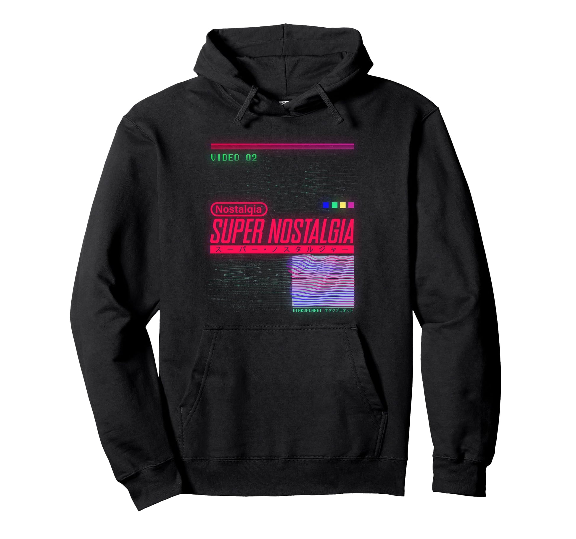 Super Nostalgia Japanese Vibes Hoodie - Unique Graphic for Adults - T-Shirt, Sweatshirt, Hoodie
