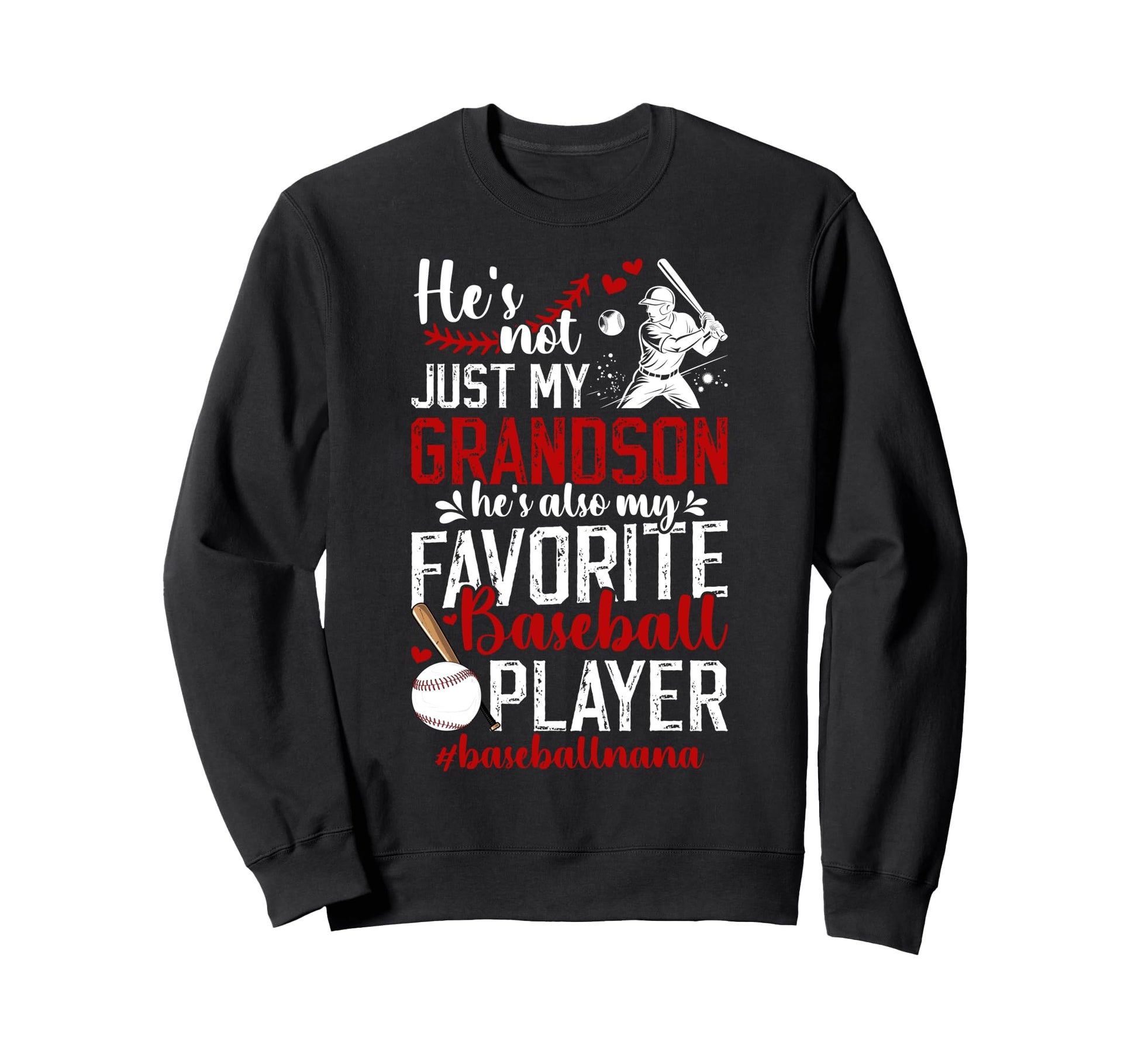 Proud Baseball Nana Grandma Nana Sweatshirt - Custom Art Print for Adults - T-Shirt, Sweatshirt, Hoodie