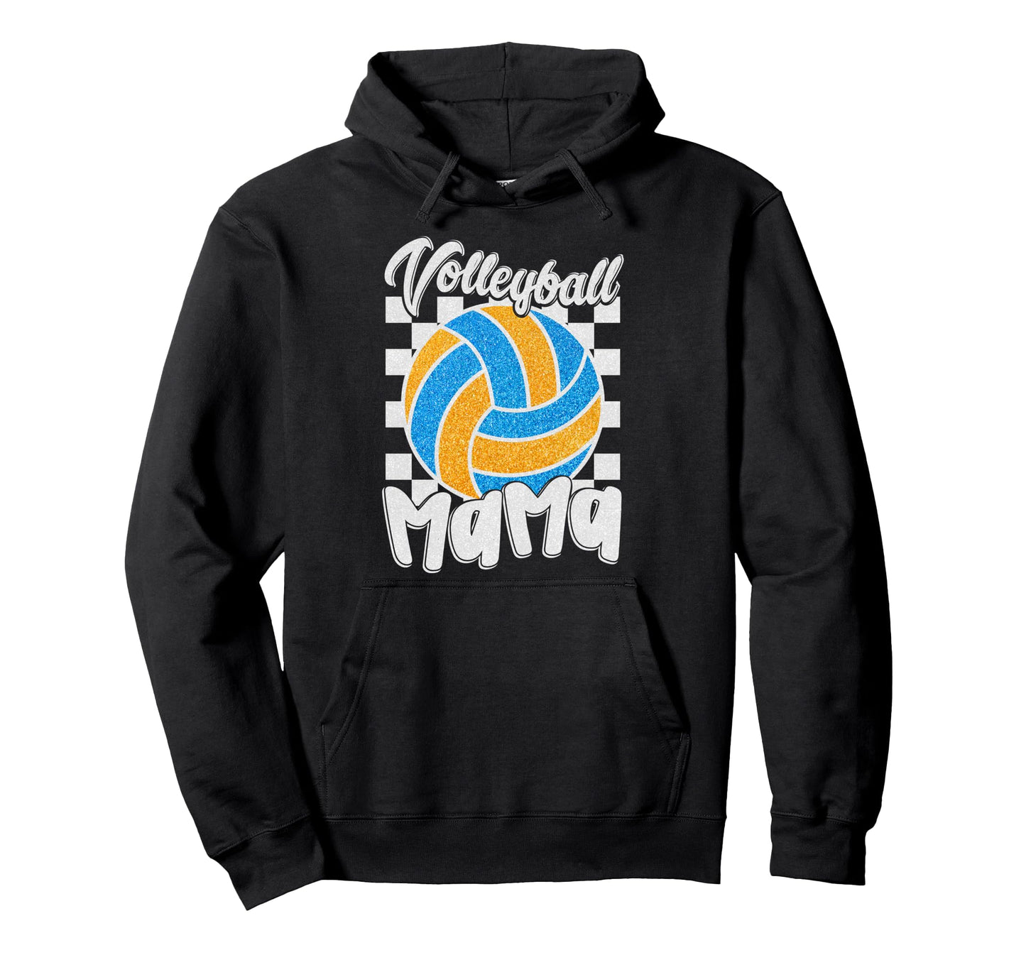 Volleyball Mom Game Day Mama Hoodie - Novelty Apparel for Adults - T-Shirt, Sweatshirt, Hoodie