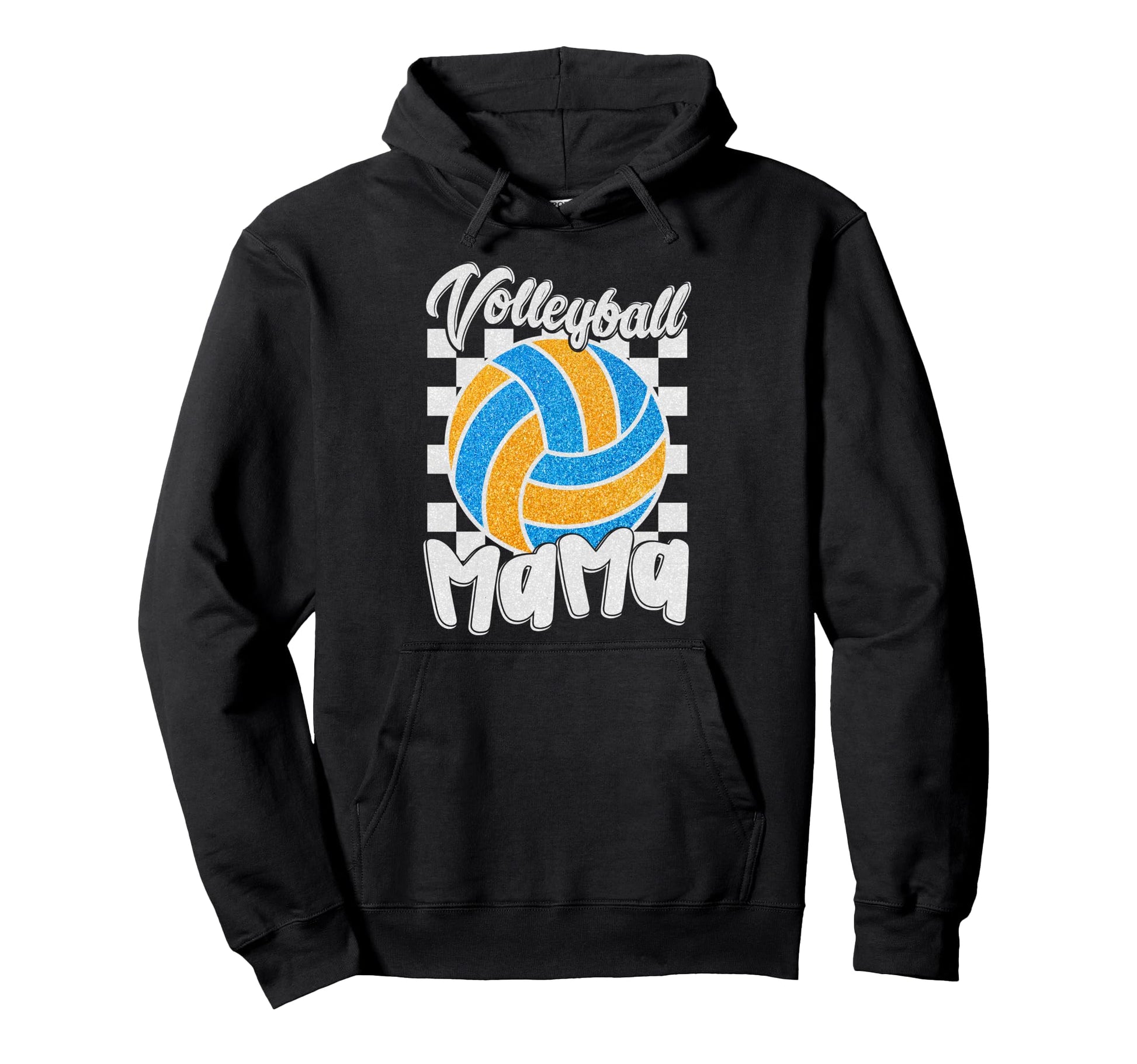 Volleyball Mom Game Day Mama Hoodie - Novelty Apparel for Adults - T-Shirt, Sweatshirt, Hoodie
