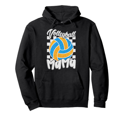 Volleyball Mom Game Day Mama Hoodie - Novelty Apparel for Adults - T-Shirt, Sweatshirt, Hoodie