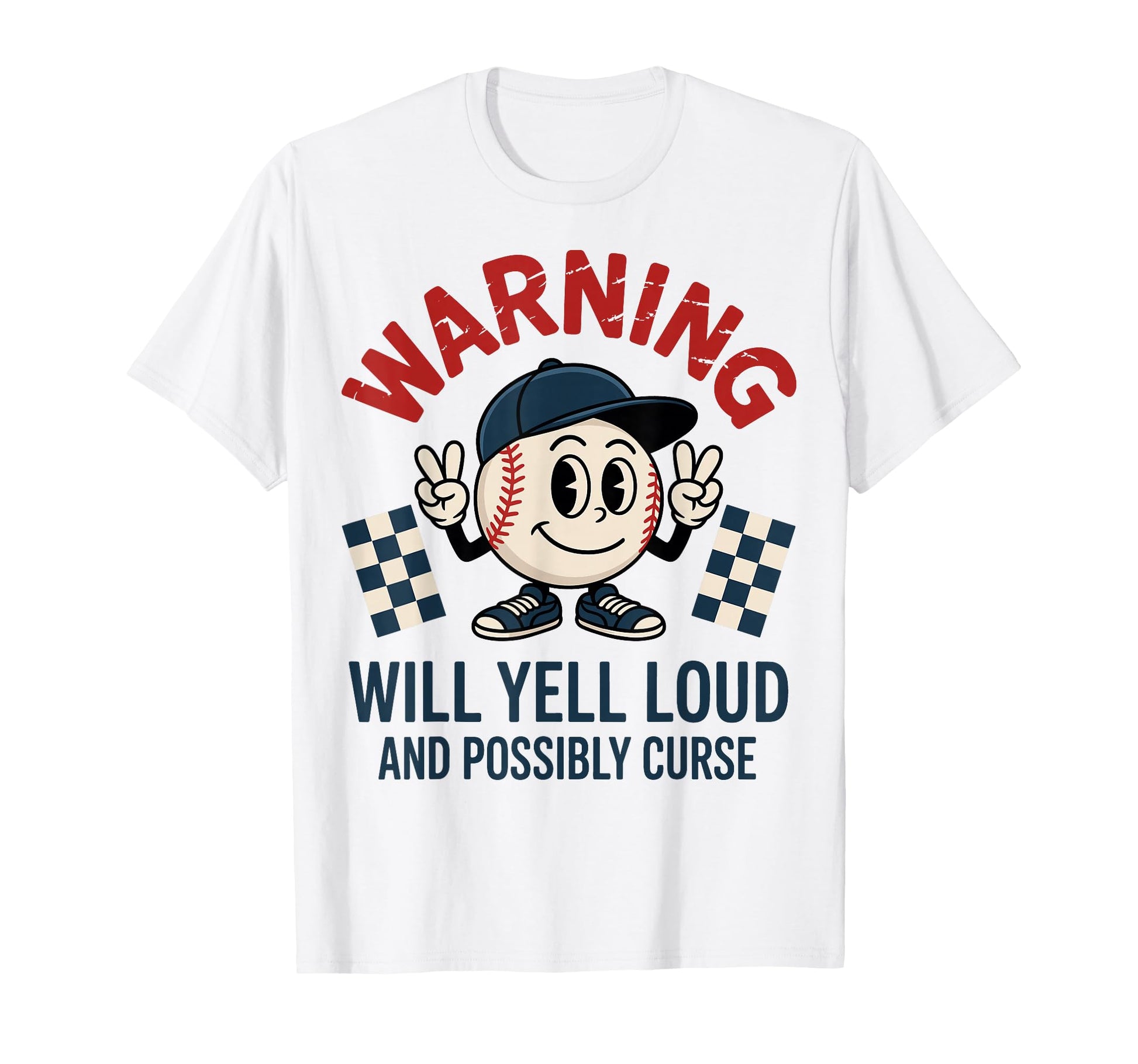 Baseball Warning Will Yell Loud T-Shirt - Aesthetic Graphic Men Women - T-Shirt, Sweatshirt, Hoodie