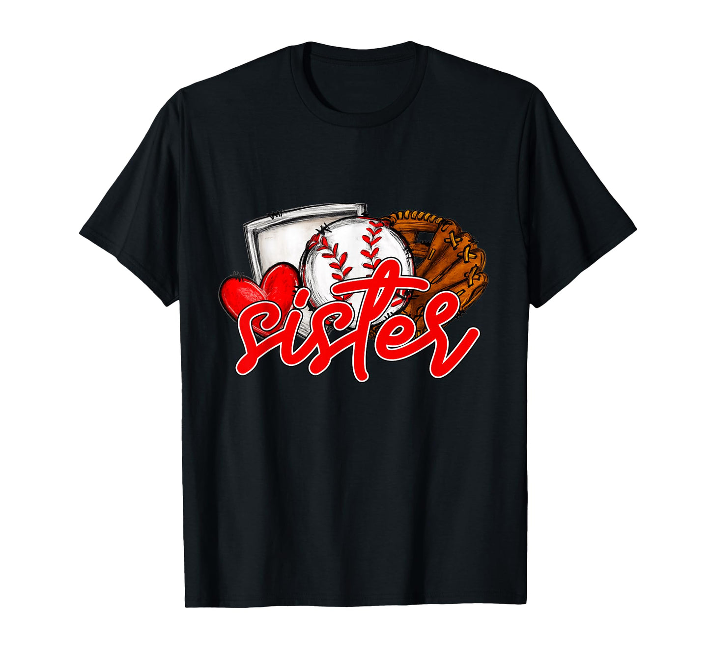 Baseball Sister Family Matching Players T-Shirt - Aesthetic Graphic Unisex - T-Shirt, Sweatshirt, Hoodie