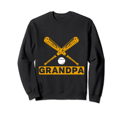 Grandpa Grandpa Baseball Softball Sweatshirt - Streetwear Style for Adults - T-Shirt, Sweatshirt, Hoodie