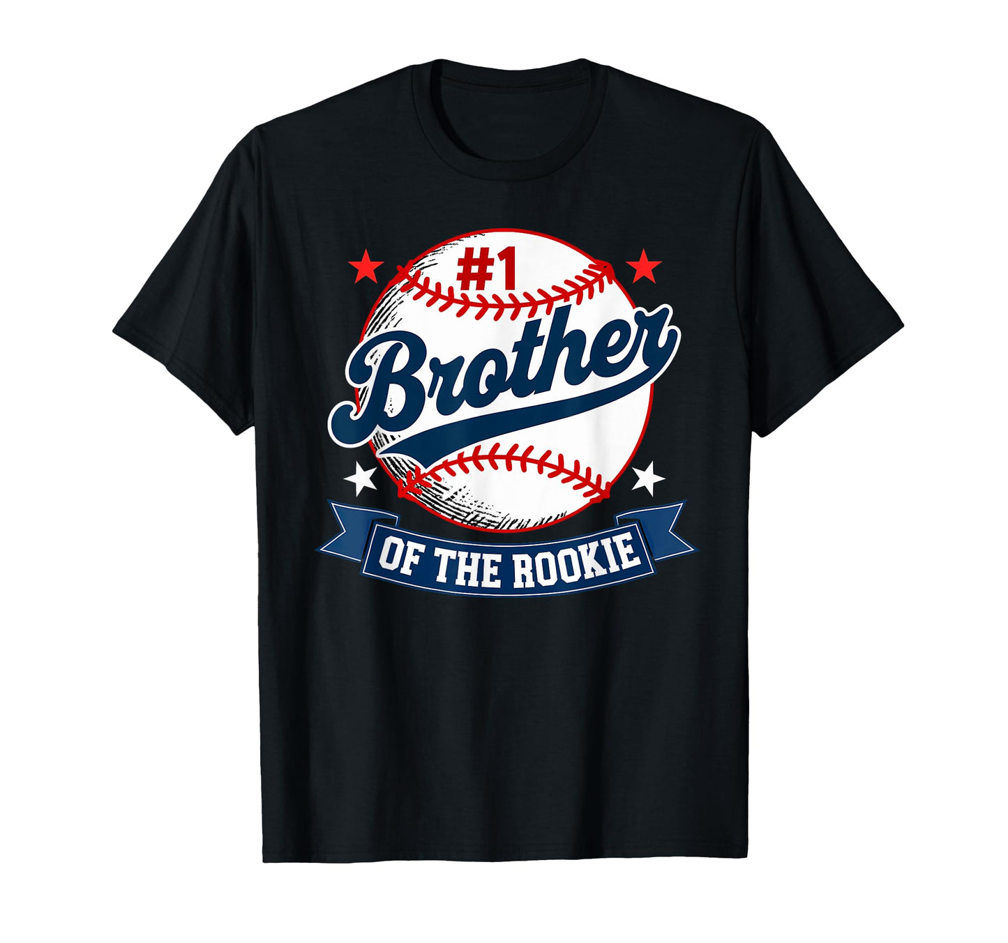Brother Rookie 1St Birthday Baseball T-Shirt - Unique Graphic for Adults - T-Shirt, Sweatshirt, Hoodie
