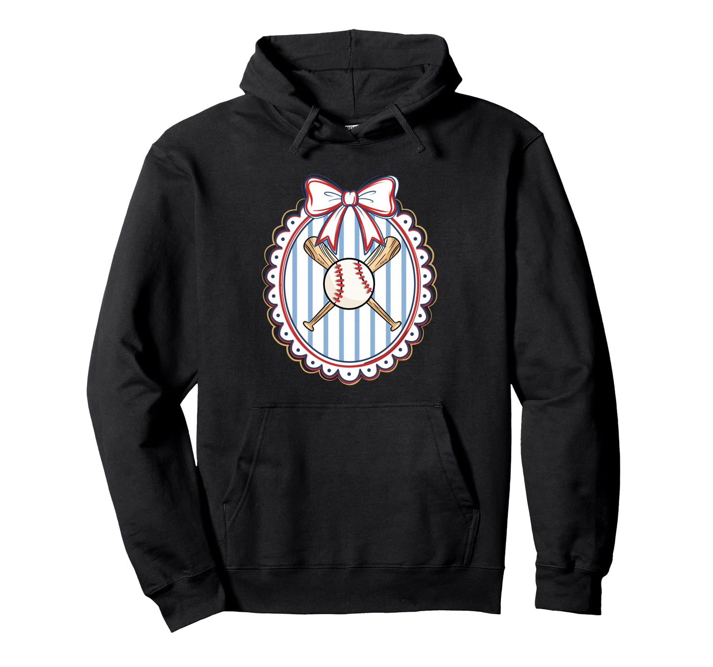 Coquette Baseball Sports Mom Baseball Mom Hoodie - Novelty Apparel Unisex - T-Shirt, Sweatshirt, Hoodie