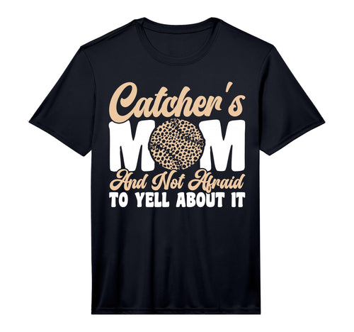Mens Catchers Mom And Not Afraid Leopard T-Shirt - Graphic Print Men Women - T-Shirt, Sweatshirt, Hoodie