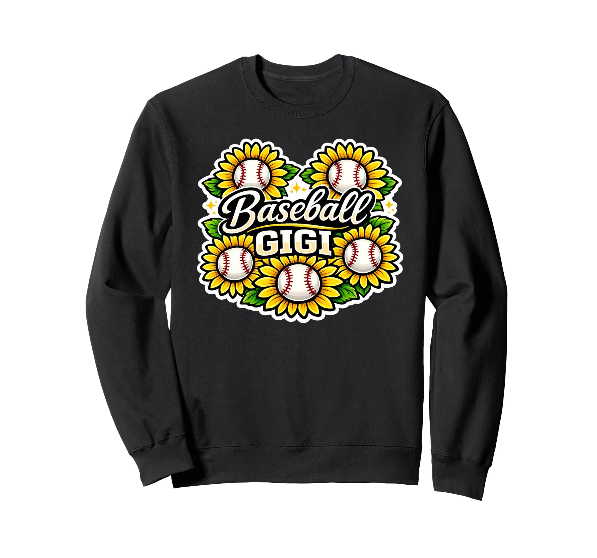 Baseball Gigi Sunflower Baseball Sweatshirt - Graphic Print Men Women - T-Shirt, Sweatshirt, Hoodie