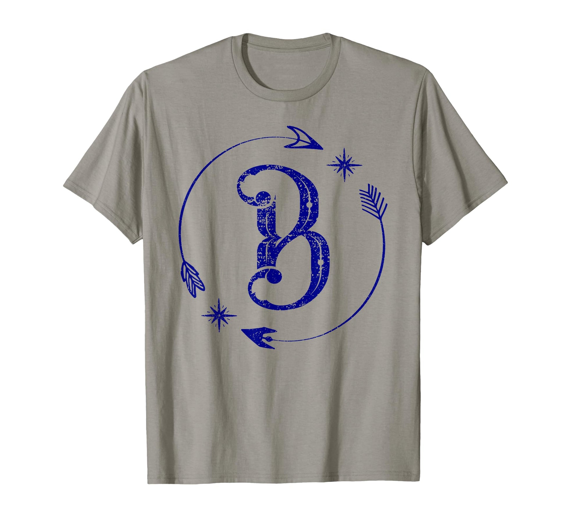 Initial B Monogram Boho Name Letter B T-Shirt - Casual Everyday Wear Unisex - T-Shirt, Sweatshirt, Hoodie