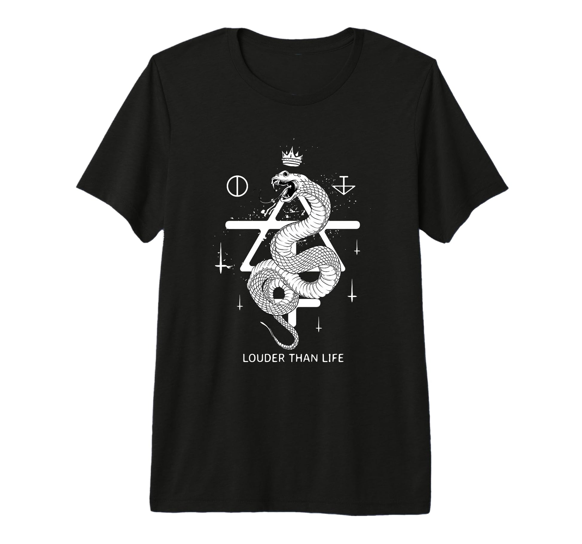 Louder Than Life Snake Crown Aesthetic T-Shirt - Aesthetic Graphic Unisex - T-Shirt, Sweatshirt, Hoodie