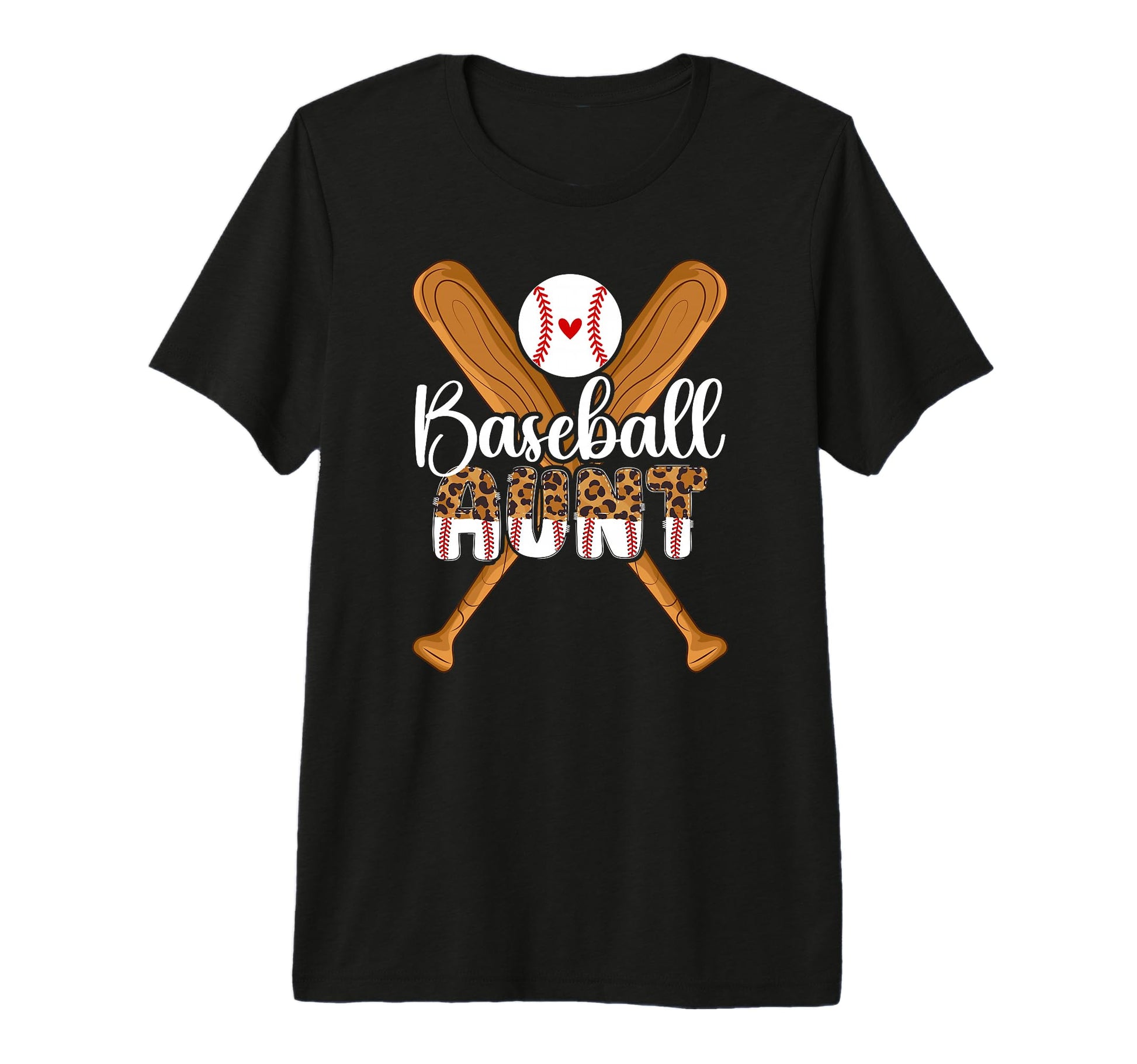 Baseball Aunt Baseball Player Auntie T-Shirt - Graphic Print Men Women - T-Shirt, Sweatshirt, Hoodie