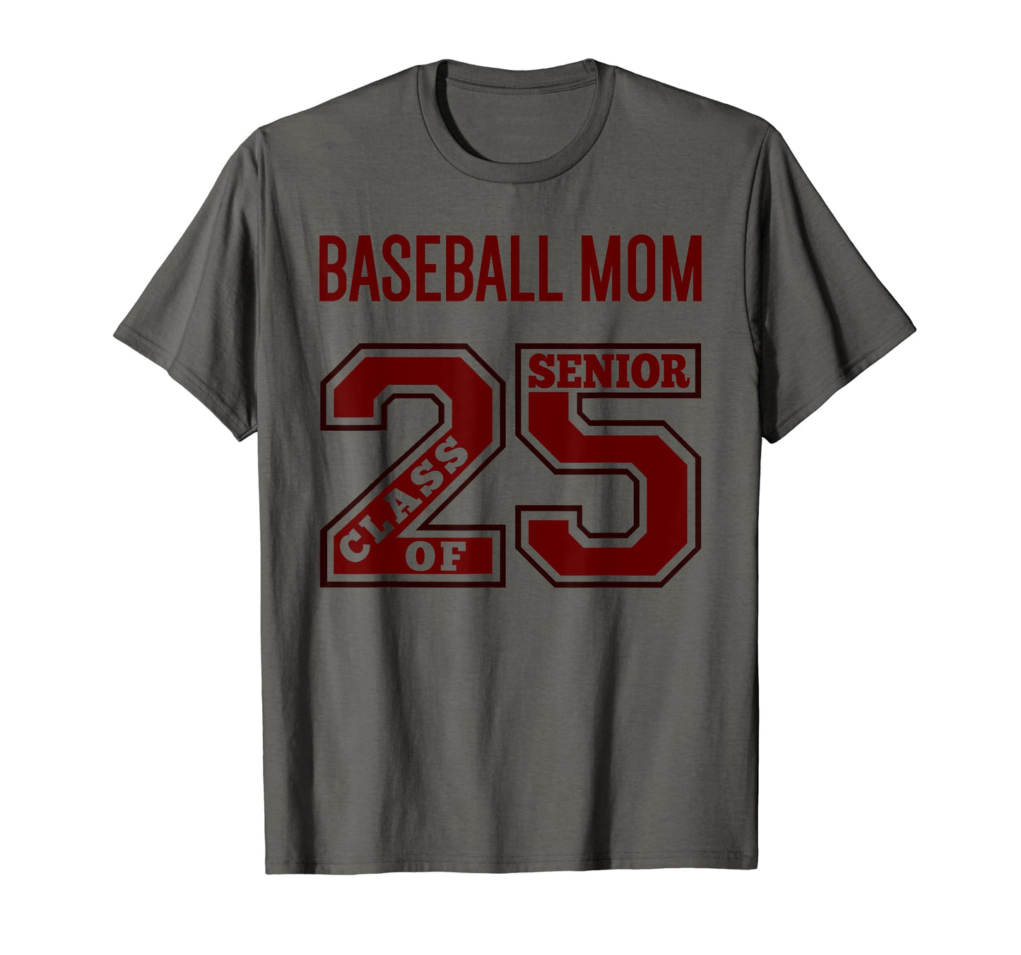Senior Baseball Mom 2025 Maroon T-Shirt - Unique Graphic Men Women - T-Shirt, Sweatshirt, Hoodie