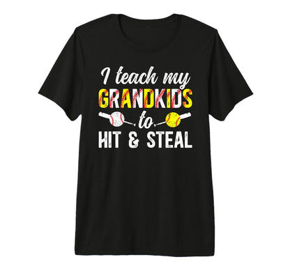 Mens Baseball Softball Papa Grandpa T-Shirt - Aesthetic Graphic for Adults - T-Shirt, Sweatshirt, Hoodie