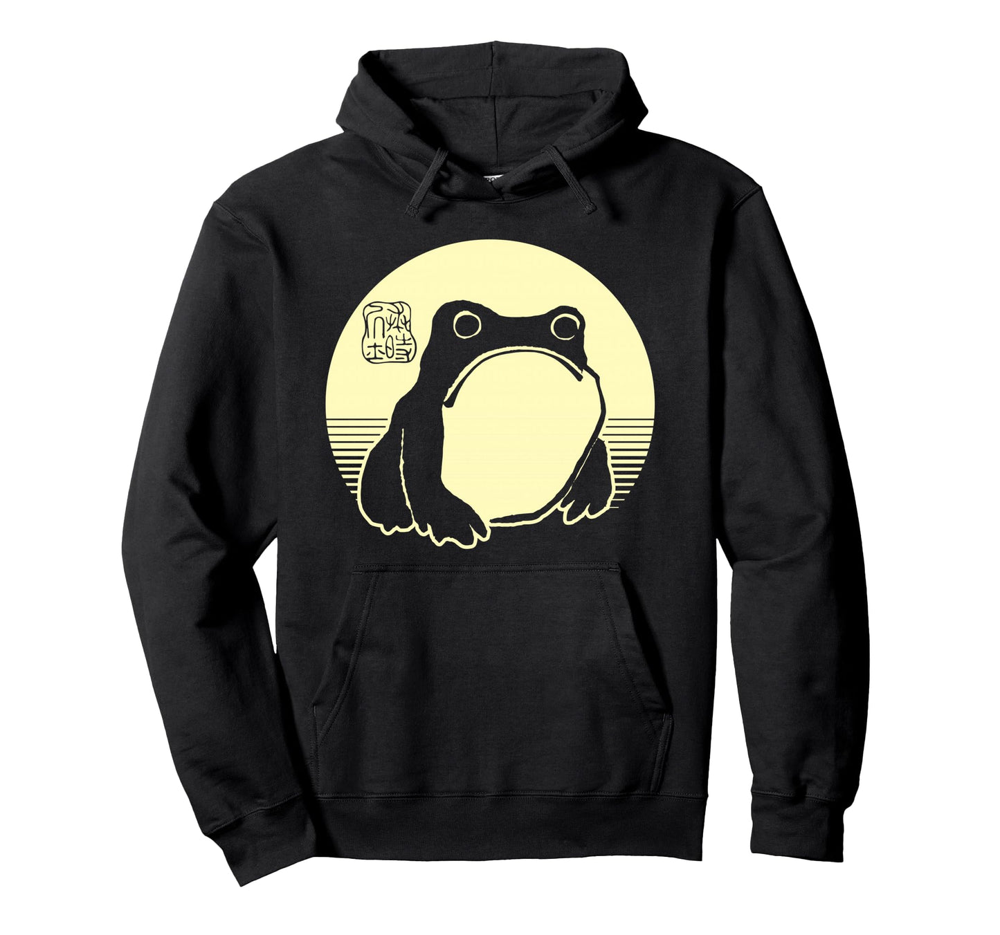 Aesthetic Grumpy Frog Ukiyo Japanese Art Hoodie - Novelty Apparel Unisex - T-Shirt, Sweatshirt, Hoodie