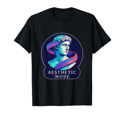 Aesthetic Mode Vaporwave Statue Sweatshirt - Custom Art Print Men Women - T-Shirt, Sweatshirt, Hoodie