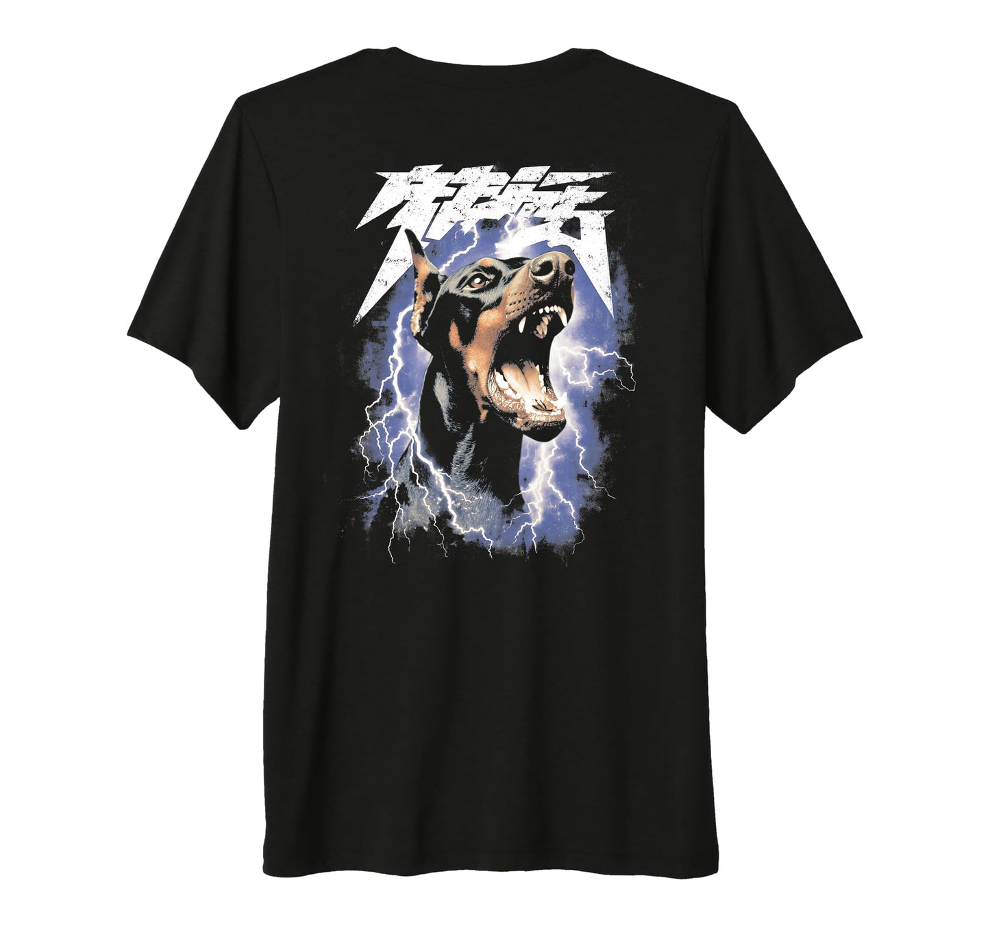 Dobermann Y2K Grunge 90S Dog Tri Blend T-Shirt - Graphic Print for Adults - T-Shirt, Sweatshirt, Hoodie