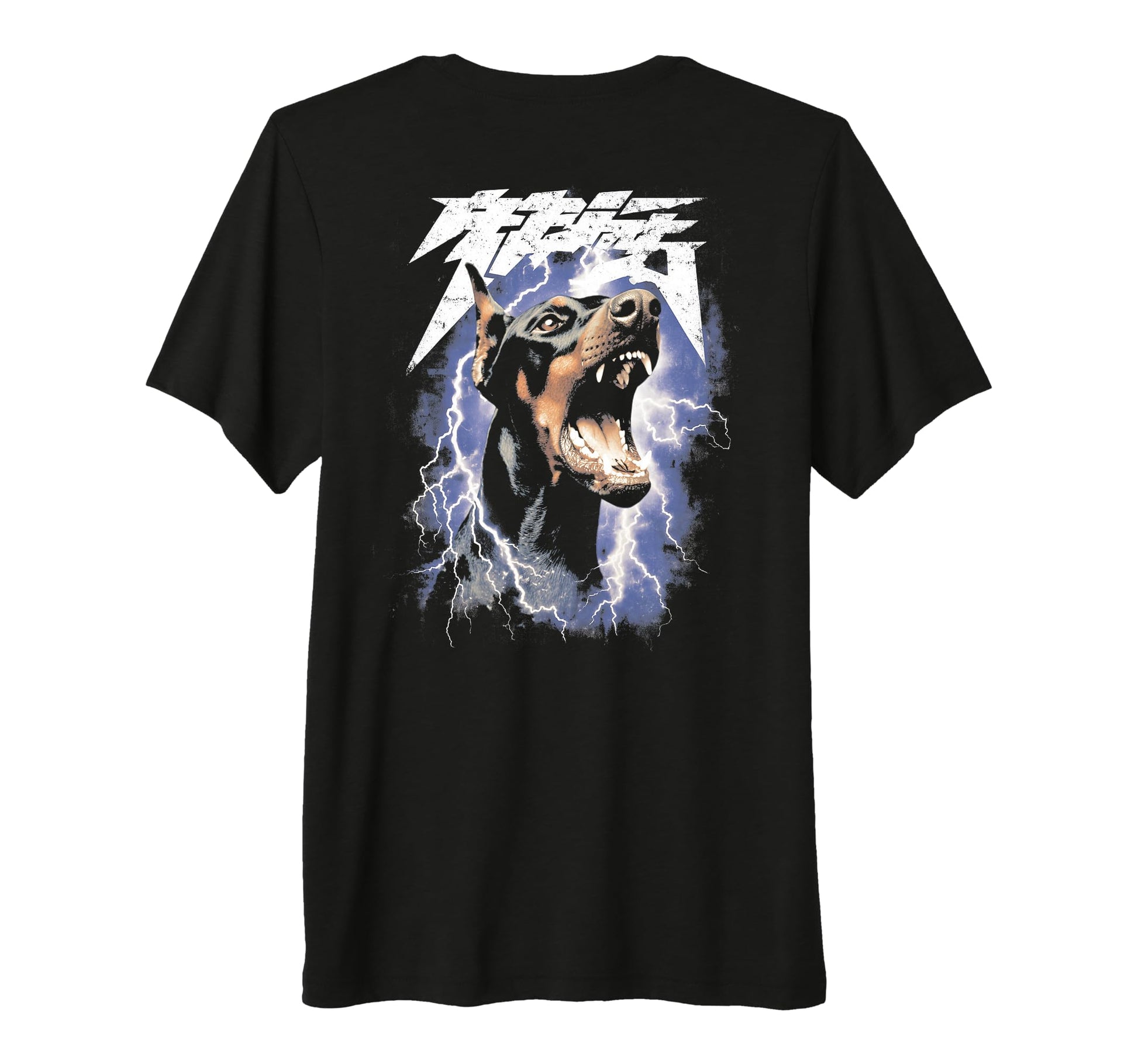 Dobermann Y2K Grunge 90S Dog Tri Blend T-Shirt - Graphic Print for Adults - T-Shirt, Sweatshirt, Hoodie