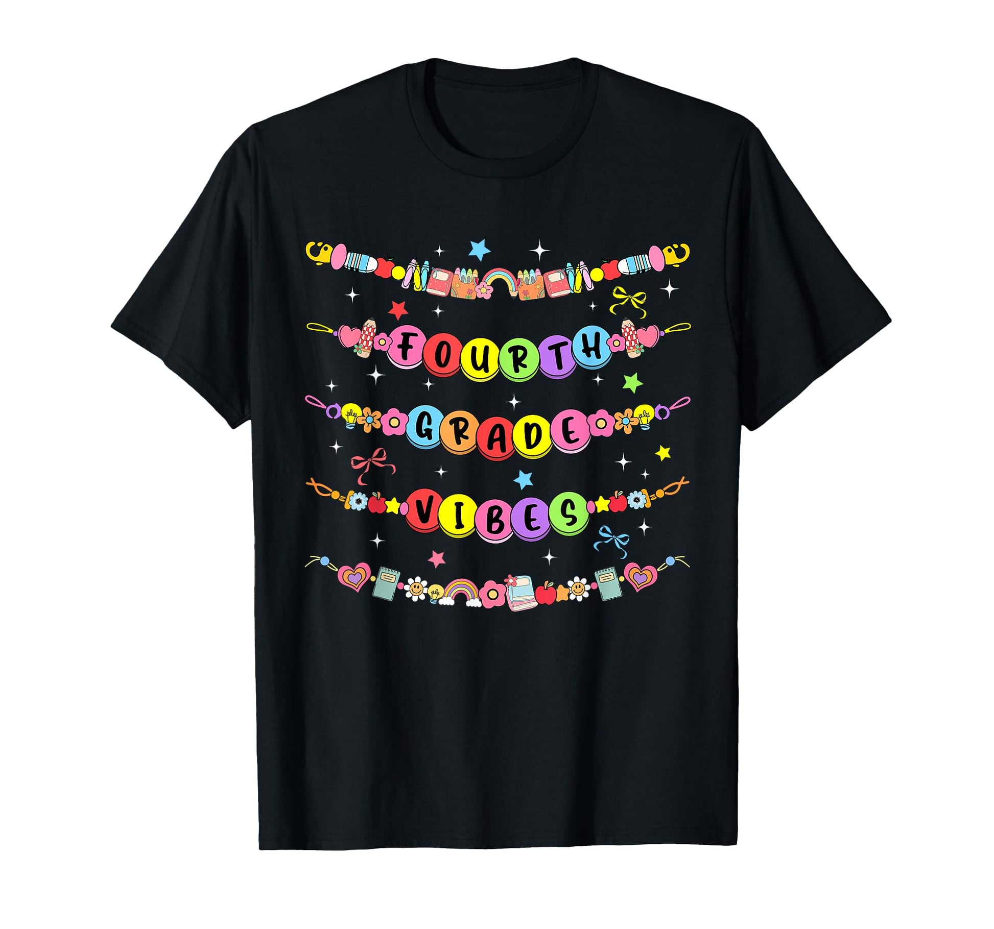 Fourth Grade Vibes Friendship T-Shirt - Custom Art Print Men Women - T-Shirt, Sweatshirt, Hoodie