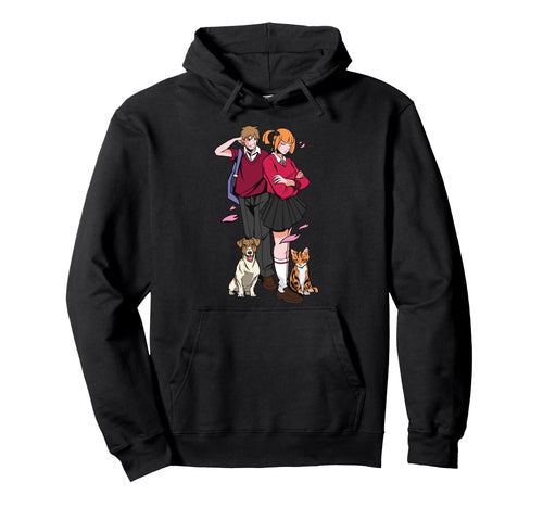 Anime Lovers Dog Cat Otaku Japanese Hoodie - Trendy Graphic for Adults - T-Shirt, Sweatshirt, Hoodie