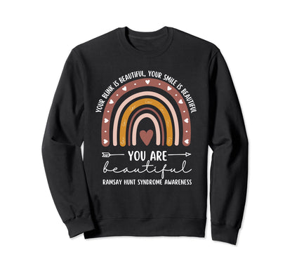 Ramsay Hunt Syndrome Awareness Boho Sweatshirt - Aesthetic Graphic Unisex - T-Shirt, Sweatshirt, Hoodie