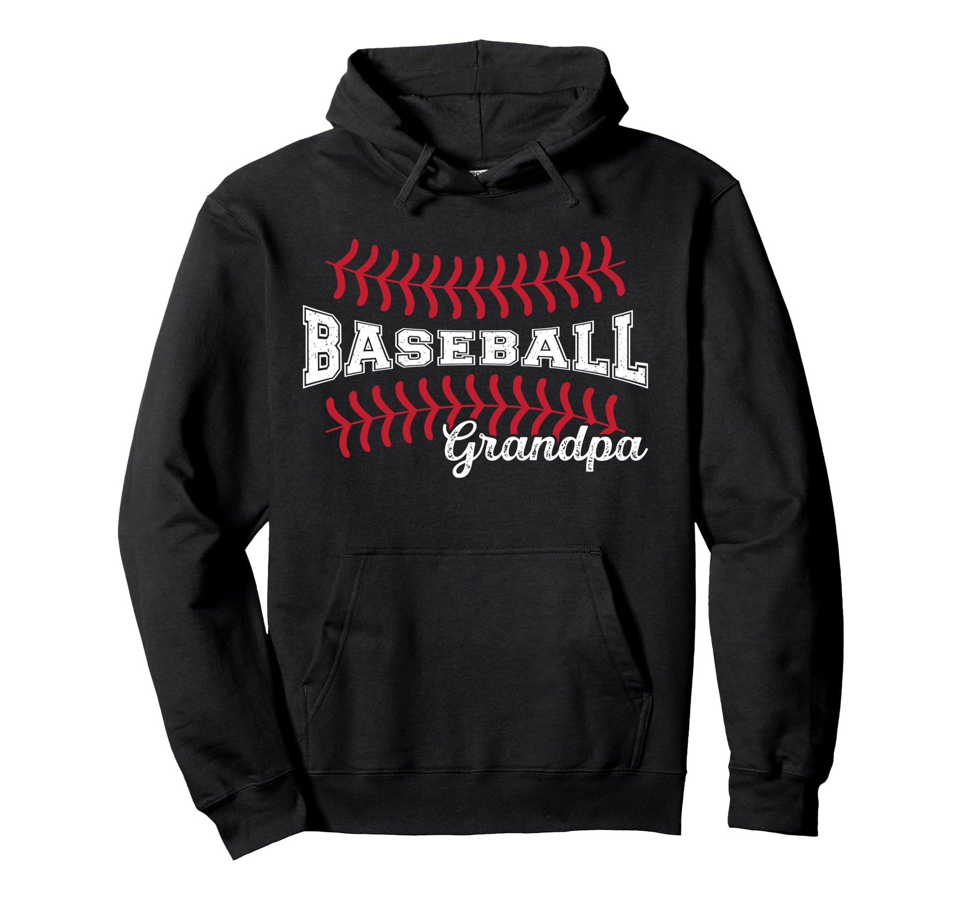 Baseball Grandpa Baseball Player Hoodie - Fun Novelty Design for Adults - T-Shirt, Sweatshirt, Hoodie