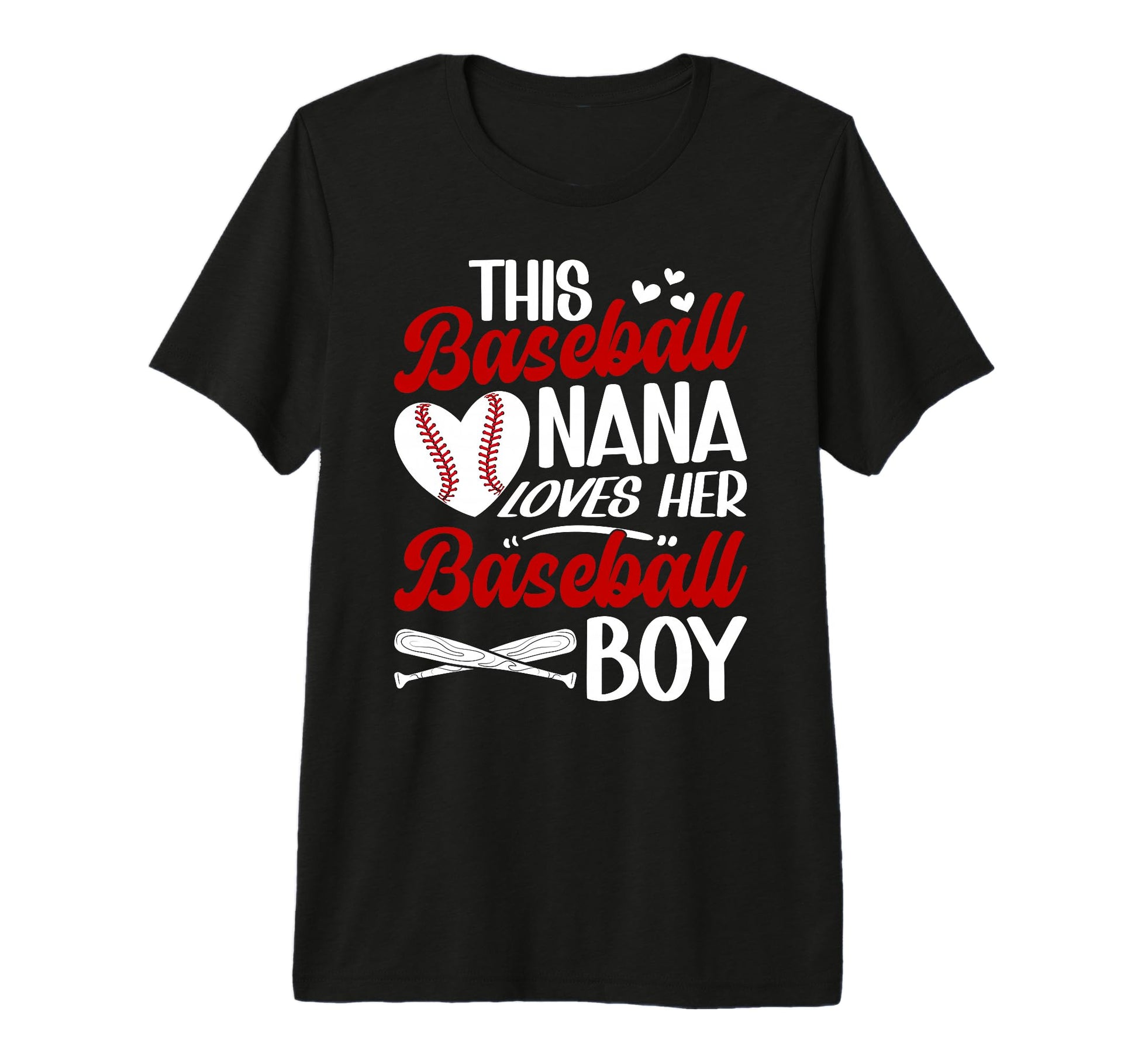 Proud Baseball Nana Baseball Player T-Shirt - Custom Art Print for Adults - T-Shirt, Sweatshirt, Hoodie