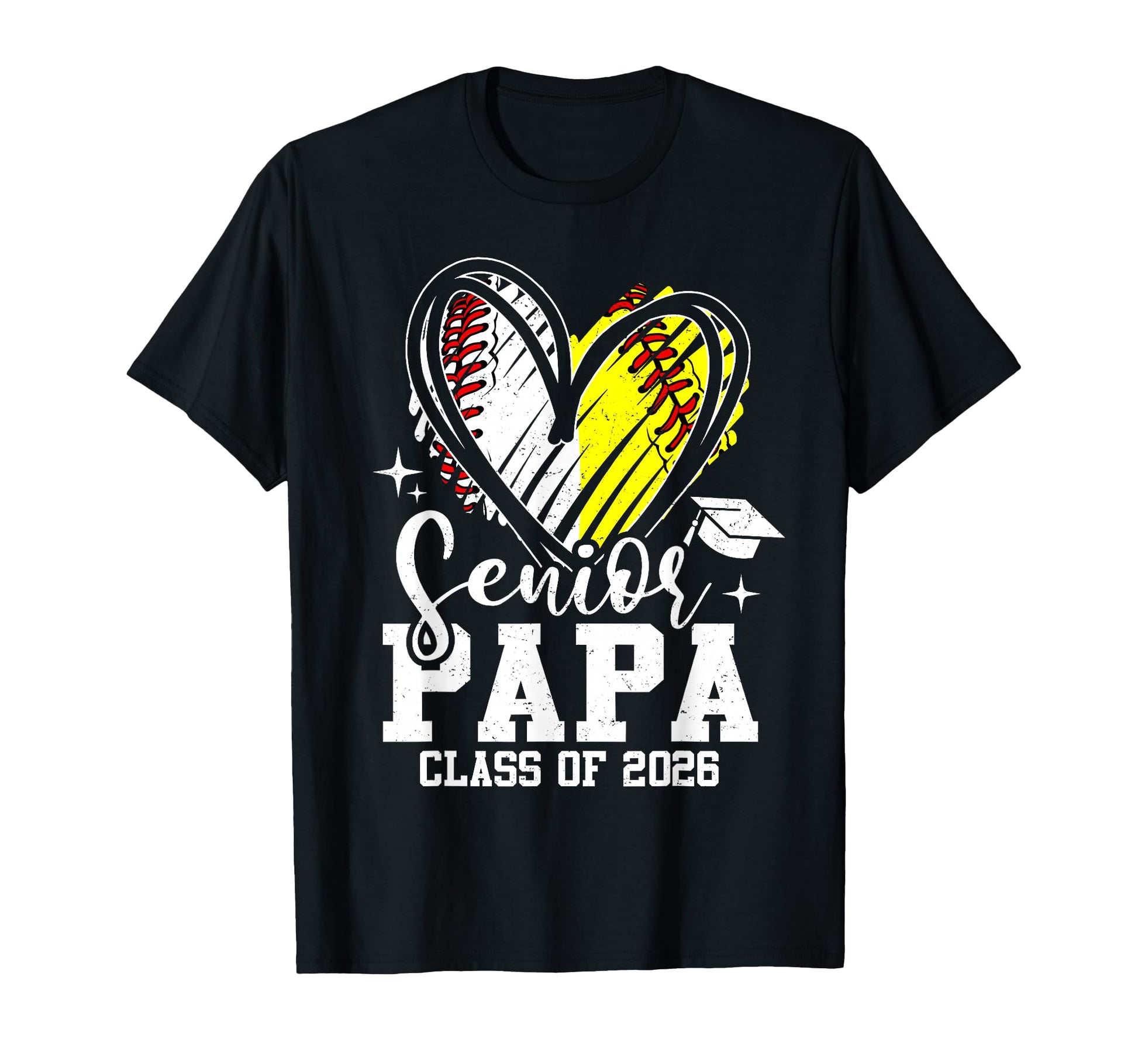 Senior Papa Class 2026 Baseball T-Shirt - Fun Novelty Design Men Women - T-Shirt, Sweatshirt, Hoodie