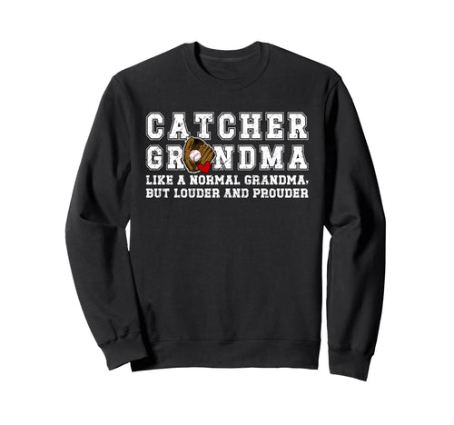 Baseball Catcher Grandma Baseball Sweatshirt - Custom Art Print for Adults - T-Shirt, Sweatshirt, Hoodie