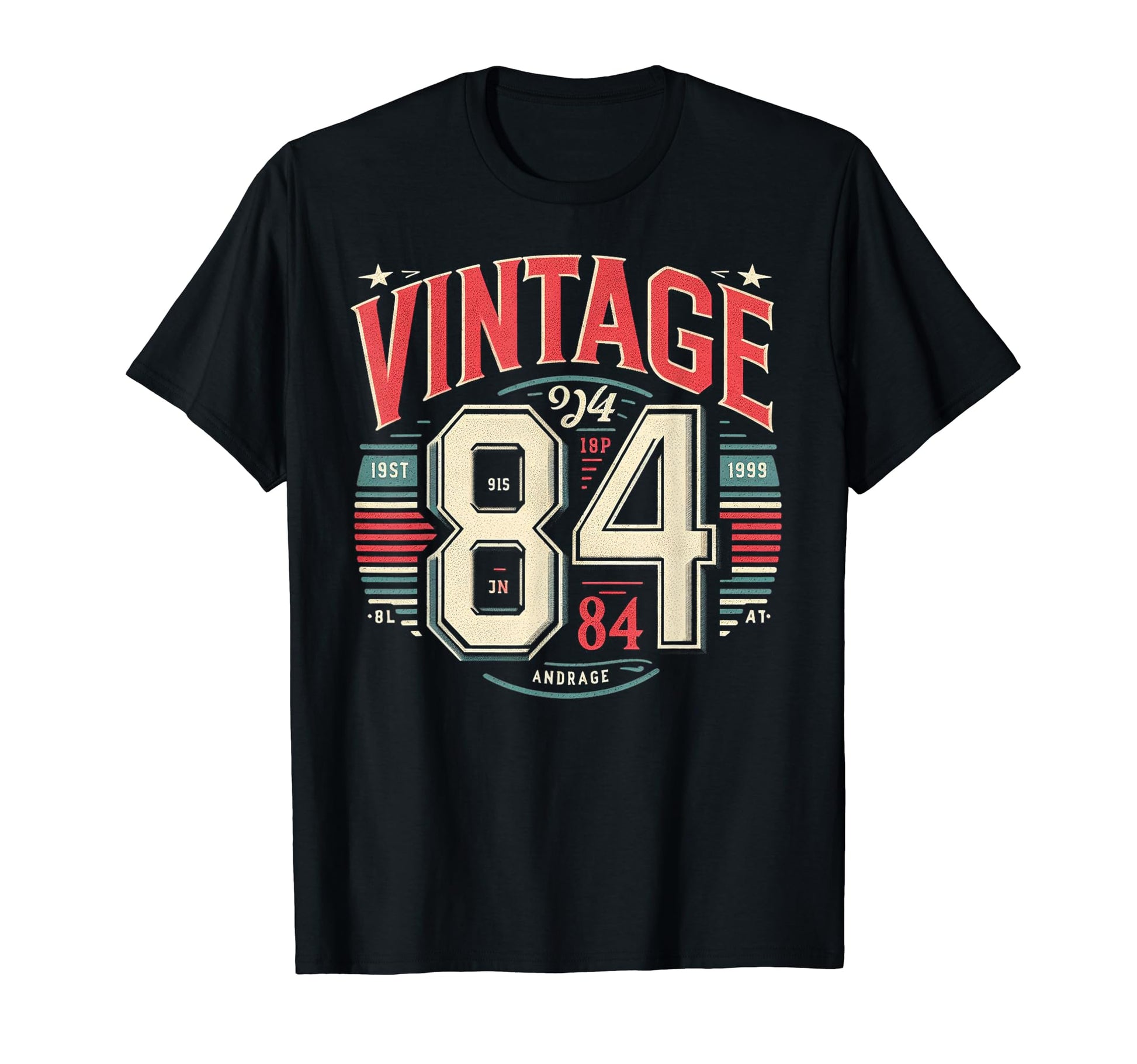 1984 Birthday 84 Born 1984 Typography T-Shirt - Aesthetic Graphic Men Women - T-Shirt, Sweatshirt, Hoodie