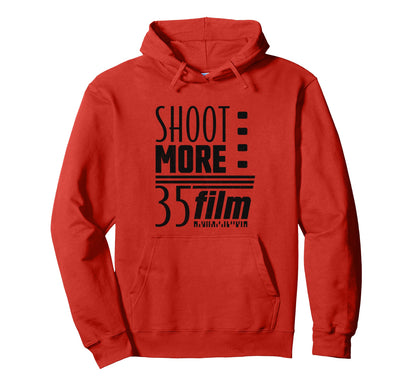 Shoot More 35Mm Film Analog Camera Hoodie - Minimalist Print Men Women - T-Shirt, Sweatshirt, Hoodie