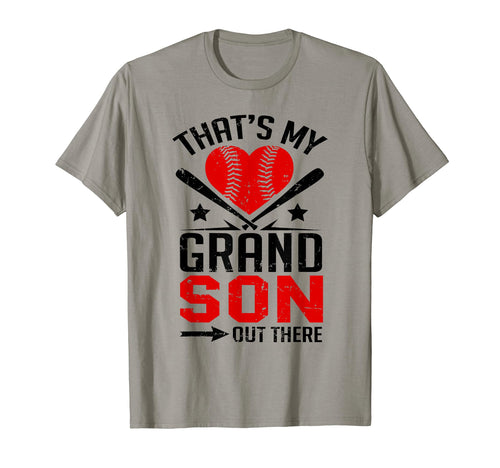 Thats My Grandson Out There Baseball T-Shirt - Aesthetic Graphic Men Women - T-Shirt, Sweatshirt, Hoodie