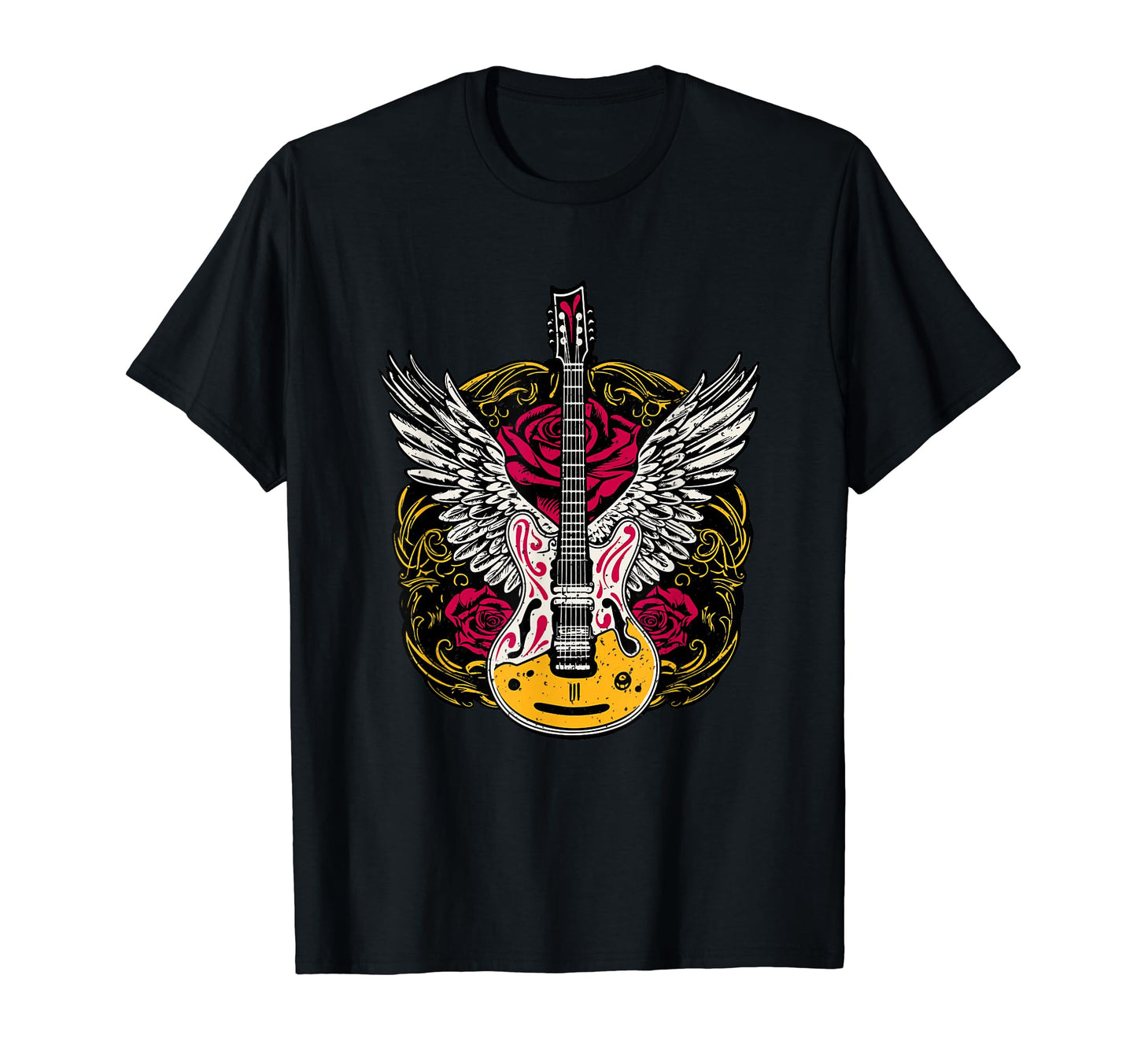 Rock N Roll Guitar Wings Rock Vibe T-Shirt - Streetwear Style for Adults - T-Shirt, Sweatshirt, Hoodie