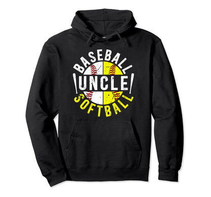 Baseball Softball Uncle Softball Baseball Hoodie - Streetwear Style Unisex - T-Shirt, Sweatshirt, Hoodie