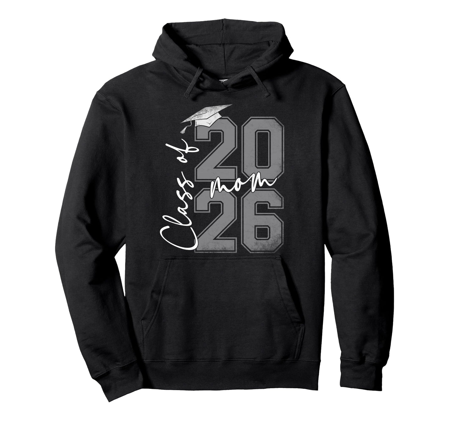 Proud Mom Class 2026 Graduate Senior Mom Hoodie - Aesthetic Graphic Unisex - T-Shirt, Sweatshirt, Hoodie