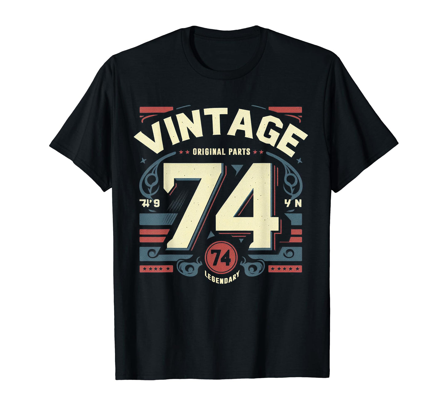 1974 Birthday Typography Graphics T-Shirt - Aesthetic Graphic Men Women - T-Shirt, Sweatshirt, Hoodie
