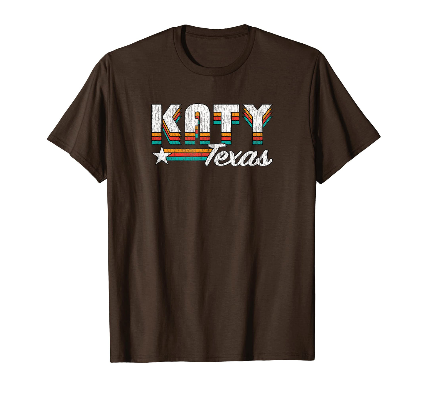 Katy Tx Rainbow T-Shirt - Fun Novelty Design for Adults - T-Shirt, Sweatshirt, Hoodie