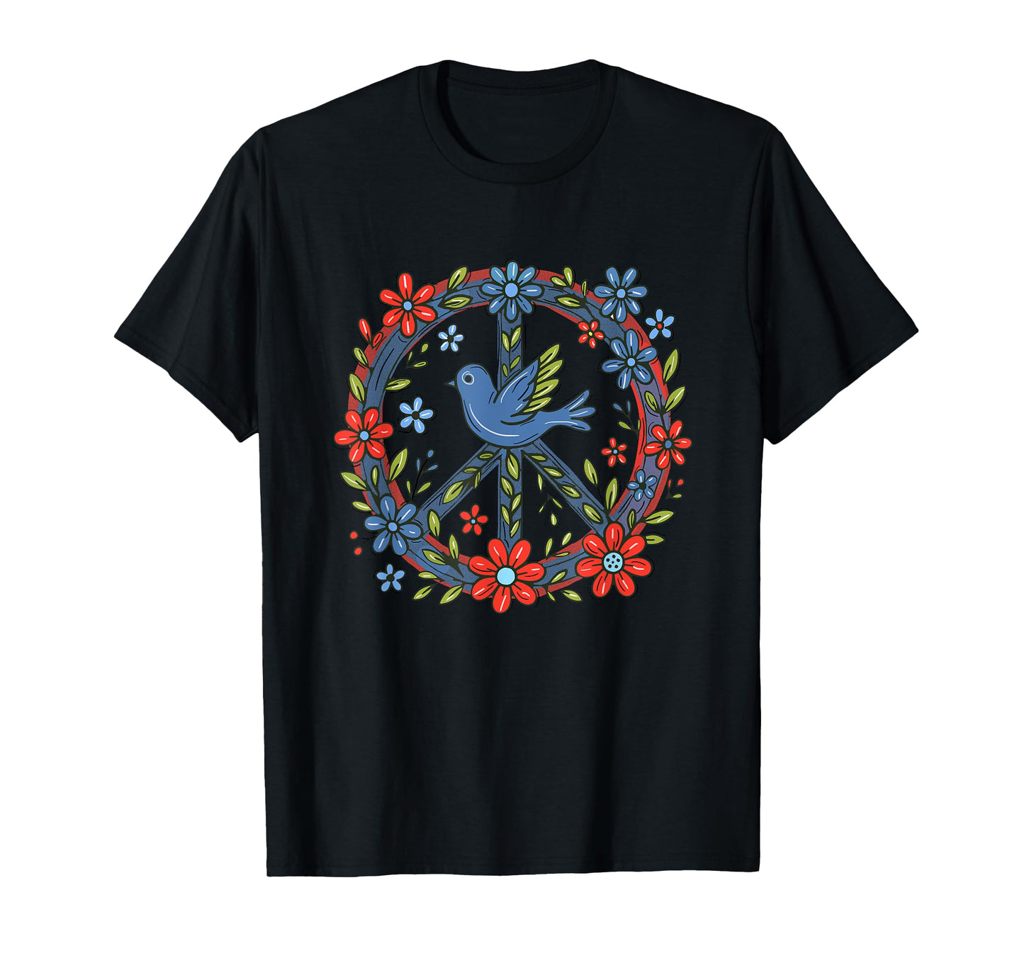 Feminist Protest Peace Floral T-Shirt - Trendy Graphic for Adults - T-Shirt, Sweatshirt, Hoodie