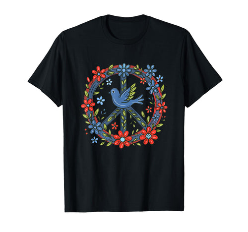 Feminist Protest Peace Floral T-Shirt - Trendy Graphic for Adults - T-Shirt, Sweatshirt, Hoodie