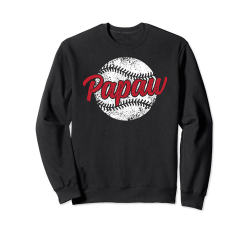 Papaw Proud Baseball Papaw Baseball Sweatshirt - Minimalist Print Unisex - T-Shirt, Sweatshirt, Hoodie