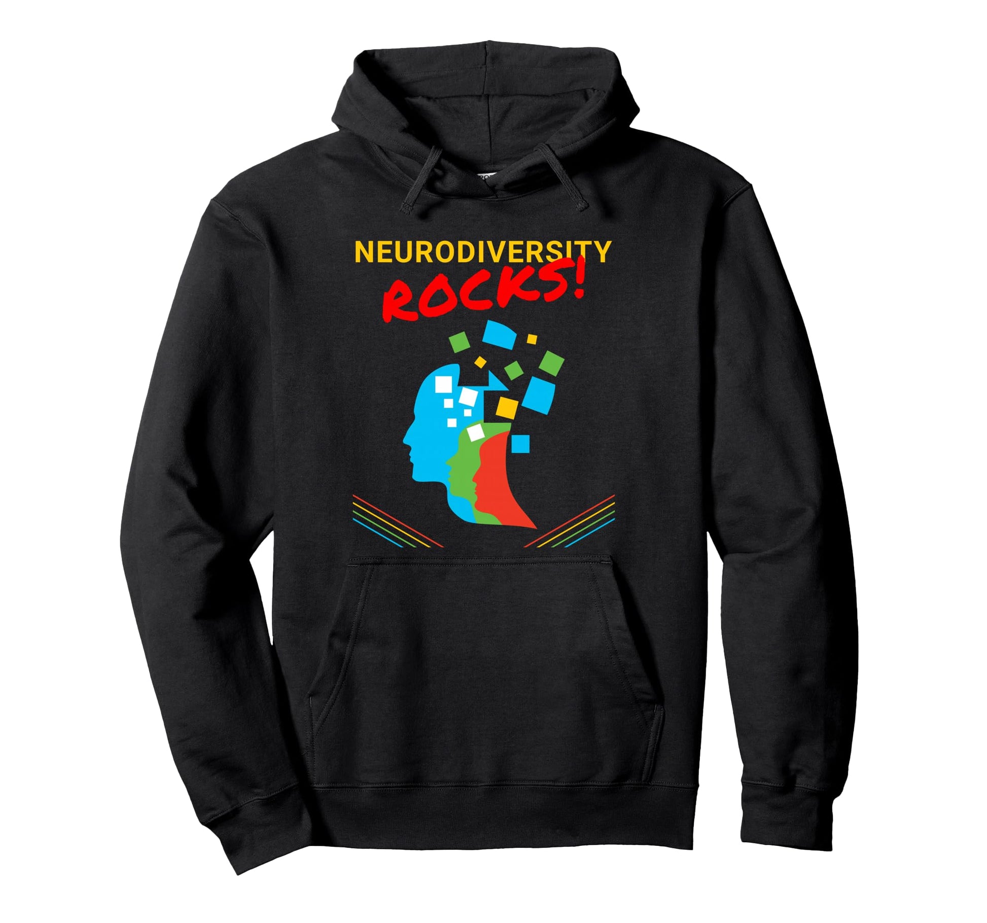 Neurodiversity Rocks Space Universe Hoodie - Novelty Apparel Men Women - T-Shirt, Sweatshirt, Hoodie