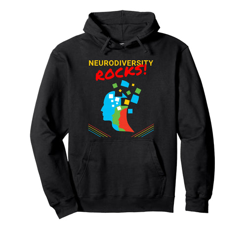 Neurodiversity Rocks Space Universe Hoodie - Novelty Apparel Men Women - T-Shirt, Sweatshirt, Hoodie