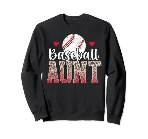 Baseball Aunt Baseball Player Auntie Sweatshirt - Trendy Graphic Unisex - T-Shirt, Sweatshirt, Hoodie