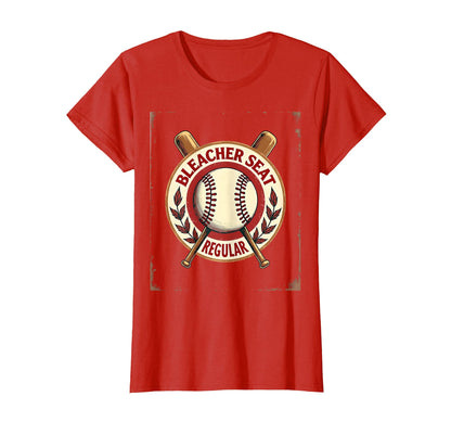 Bleacher Seat Regular Baseball Mom T-Shirt - Trendy Graphic for Adults - T-Shirt, Sweatshirt, Hoodie
